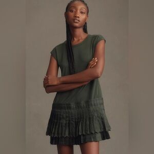 Daily Practice by Anthropologie Solid Set Mini Dress